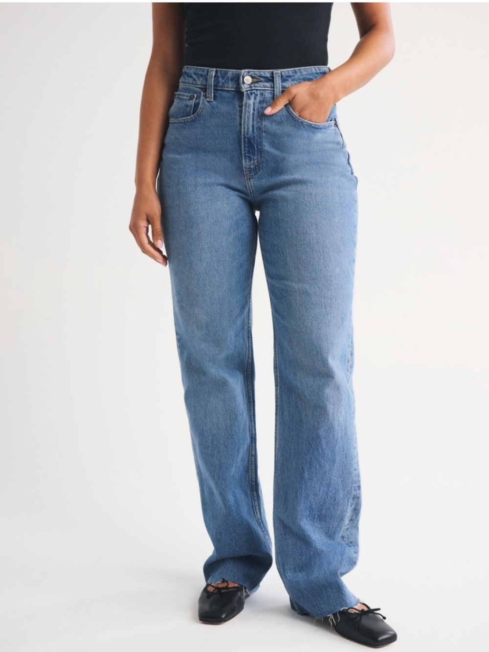 ABERCROMBIE Curveç Love High Rise 90s Relaxed Jean